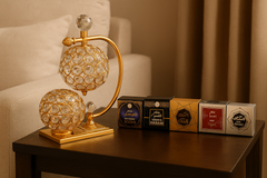 Luxury Double Crystal Globe Bakhoor Dan – Electric Burner