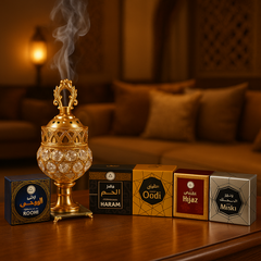 Luxury Crystal Globe Bakhoor Dan – Golden Electric Burner