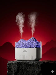 Volcano Humidifier – Double Mist LED Night Light (400ML)