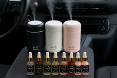 H2O Portable Humidifier (Black, White & Pink) – with 2 Free Fragrances