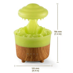 Rain Drop Mushroom Humidifier with LED Light β Water Drip Aroma Diffuser for Home & Bedroom (230ML)