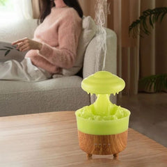 Rain Drop Mushroom Humidifier with LED Light β Water Drip Aroma Diffuser for Home & Bedroom (230ML)