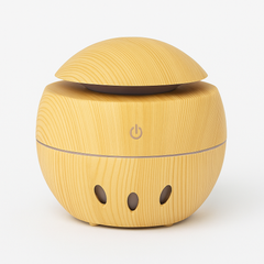 🌿 Dual Wood Grain Humidifier Set – Dark & Light Brown + 2 Free Fragrances