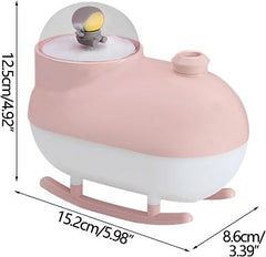 Astronaut Humidifier – Mini USB Aroma Diffuser with LED Light (300ML Portable Air Humidifier)