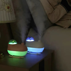 Astronaut Humidifier – Mini USB Aroma Diffuser with LED Light (300ML Portable Air Humidifier)
