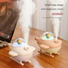 Mini Airplane Humidifier – LED Night Light Ultrasonic Mist Diffuser (220ML)