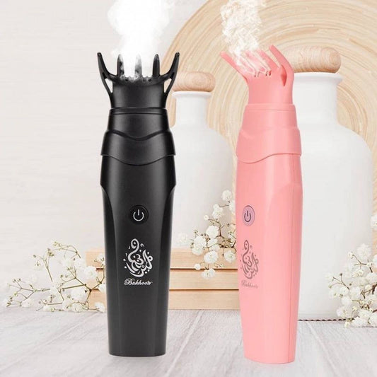 Portable Electric Bakhoor Burner (Comb Style) – Rechargeable | With 2 Free Fragrances