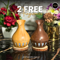 Wooden Vase Humidifier with 2 Free Fragrances