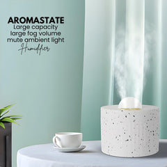 USB Desktop Humidifier & Aromatherapy Machine - Silent, Large Capacity, Ambient Light - Includes 2 Free Fragrances