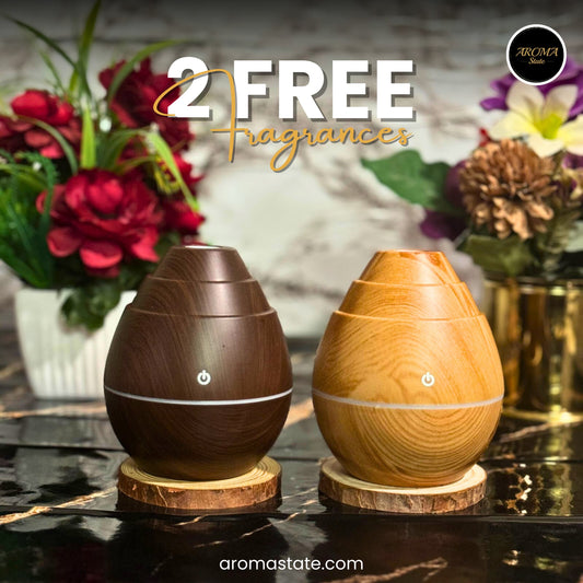 Household small Round Humidifier with 2 Free fragrance