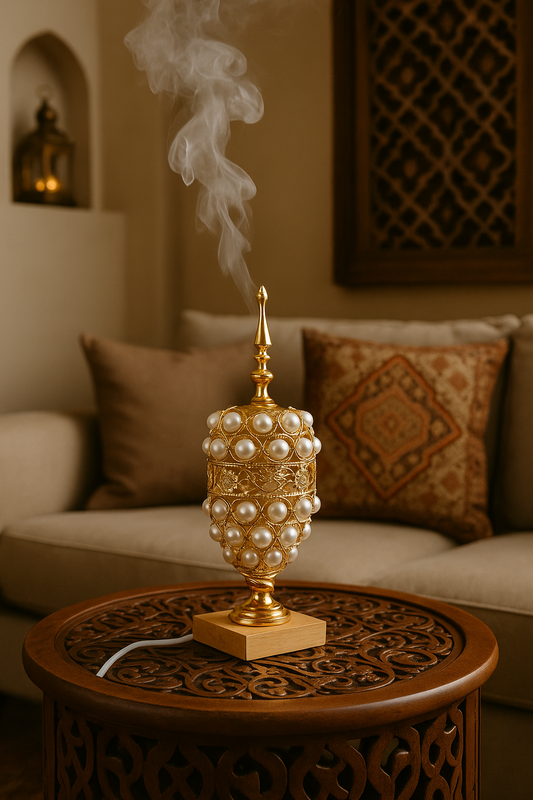 Luxury Pearl Bakhoor Dan – Electric Incense Burner