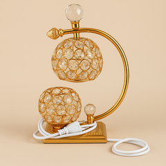 Luxury Double Crystal Globe Bakhoor Dan – Electric Burner