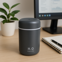 H2O Portable Humidifier (Black, White & Pink) – with 2 Free Fragrances