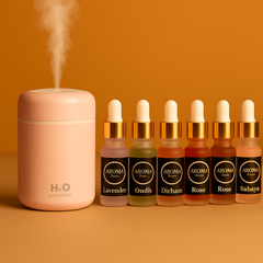 H2O Portable Humidifier (Black, White & Pink) – with 2 Free Fragrances