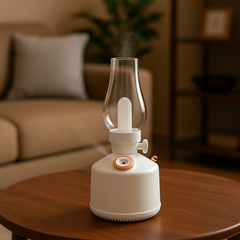 Vintage Lamp Humidifier – LED Aroma Diffuser with Mist & 2 Free Fragrances