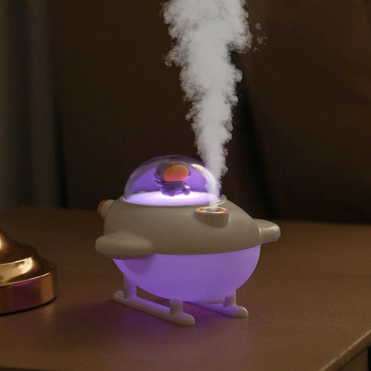 Mini Airplane Humidifier – LED Night Light Ultrasonic Mist Diffuser (220ML)