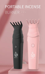 Portable Electric Bakhoor Burner (Comb Style) – Rechargeable | With 2 Free Fragrances