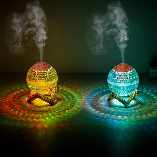 Crystal Ball Humidifier – 7 Color LED Night Light Mist Diffuser (350ML)