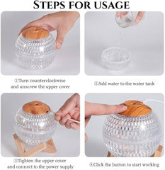 Crystal Ball Humidifier – 7 Color LED Night Light Mist Diffuser (350ML)