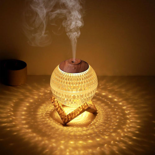 Crystal Ball Humidifier – 7 Color LED Night Light Mist Diffuser (350ML)