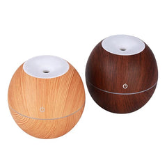 130ml Wood Grain  Diffuser & Aromatherapy Humidifier With 2 Free Humidifier