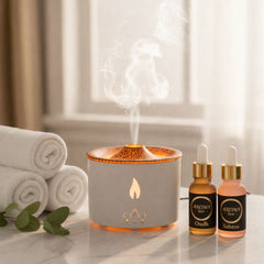 Volcano Aroma Diffuser – Flame Mist Humidifier | 2 Free Fragrances & Free Delivery