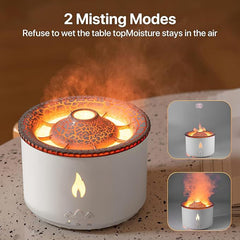 Volcano Aroma Diffuser – Flame Mist Humidifier | 2 Free Fragrances & Free Delivery