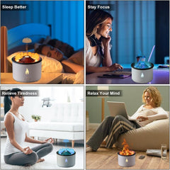 Volcano Aroma Diffuser – Flame Mist Humidifier | 2 Free Fragrances & Free Delivery